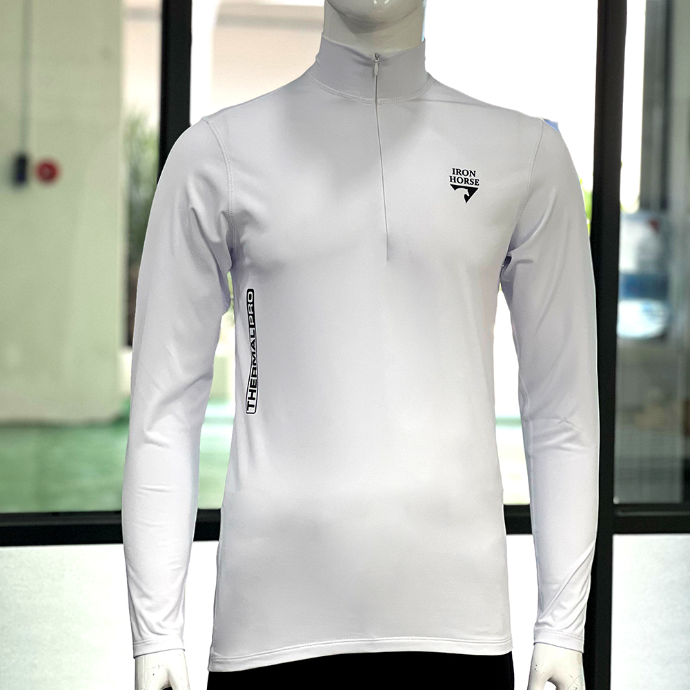 White-Half-Zip